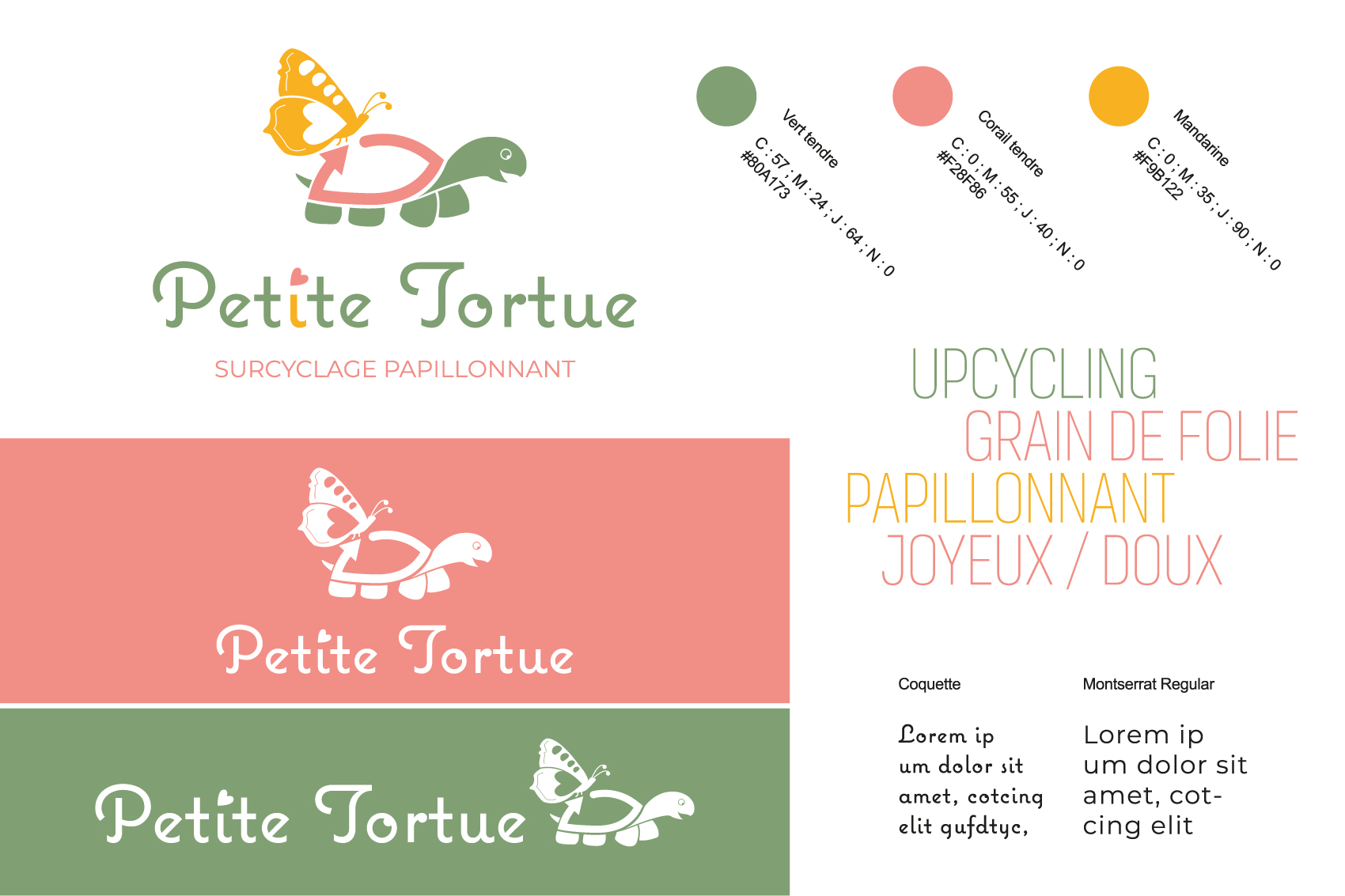 Présentation du logotype de petite tortue